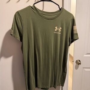 Under Armour Olive Green Classic Tee with Subtle Logo